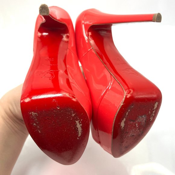 🌷❤️‍🔥SPRING SALE 🔥 FINAL PRICE🌷Christian Louboutin Lady Peep 150 Corail 35.5 - Picture 3 of 7